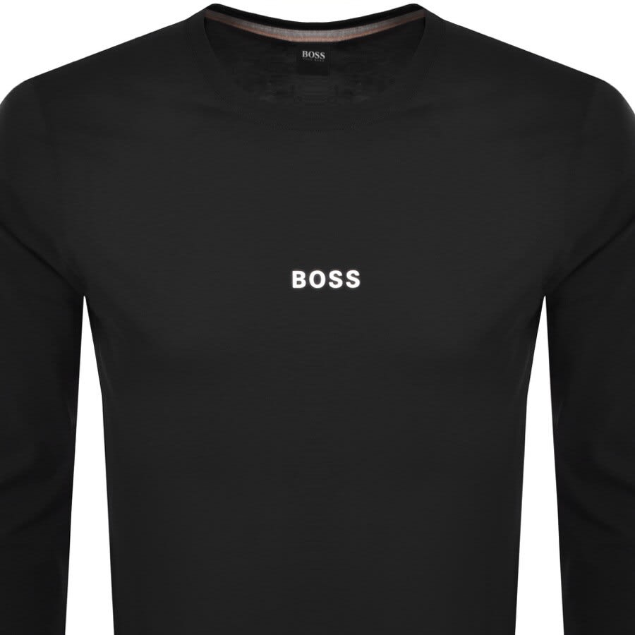 Alternative Image for ProductBOSS Long Sleeved TChark 1 T Shirt Black2
