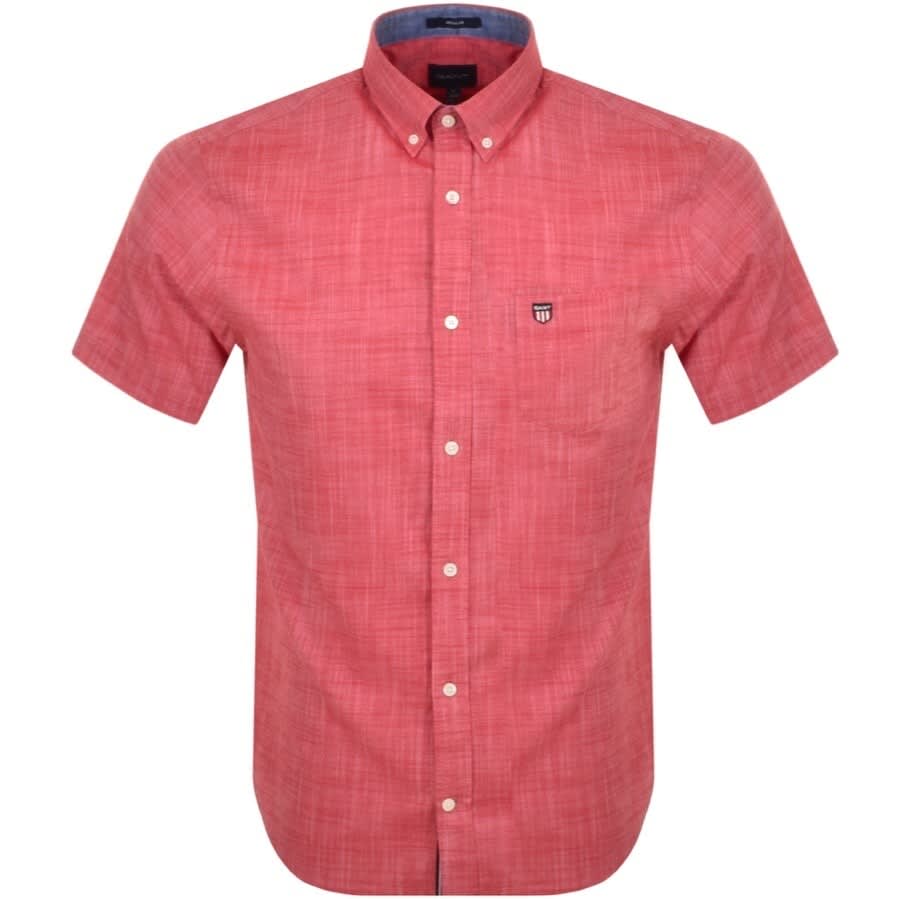 Alternative Image for ProductGant Short Sleeved Twill Shirt Red1