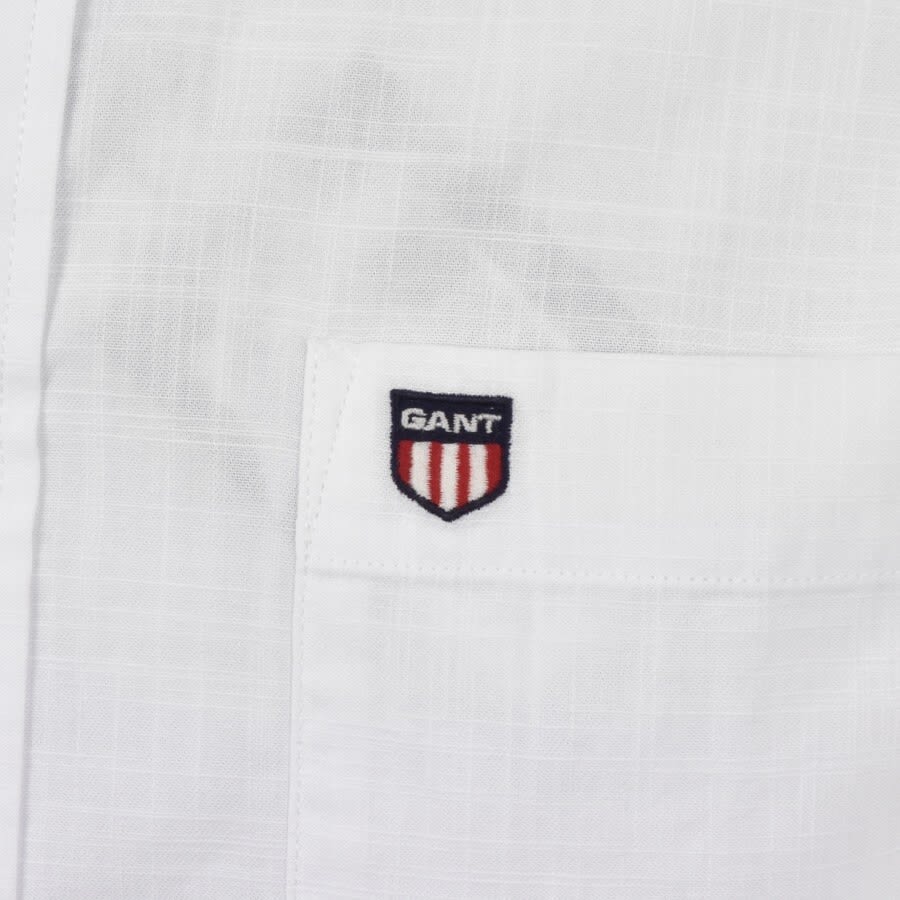 Alternative Image for ProductGant Short Sleeved Twill Shirt White3