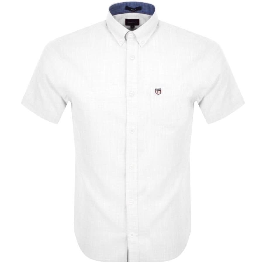 Alternative Image for ProductGant Short Sleeved Twill Shirt White1