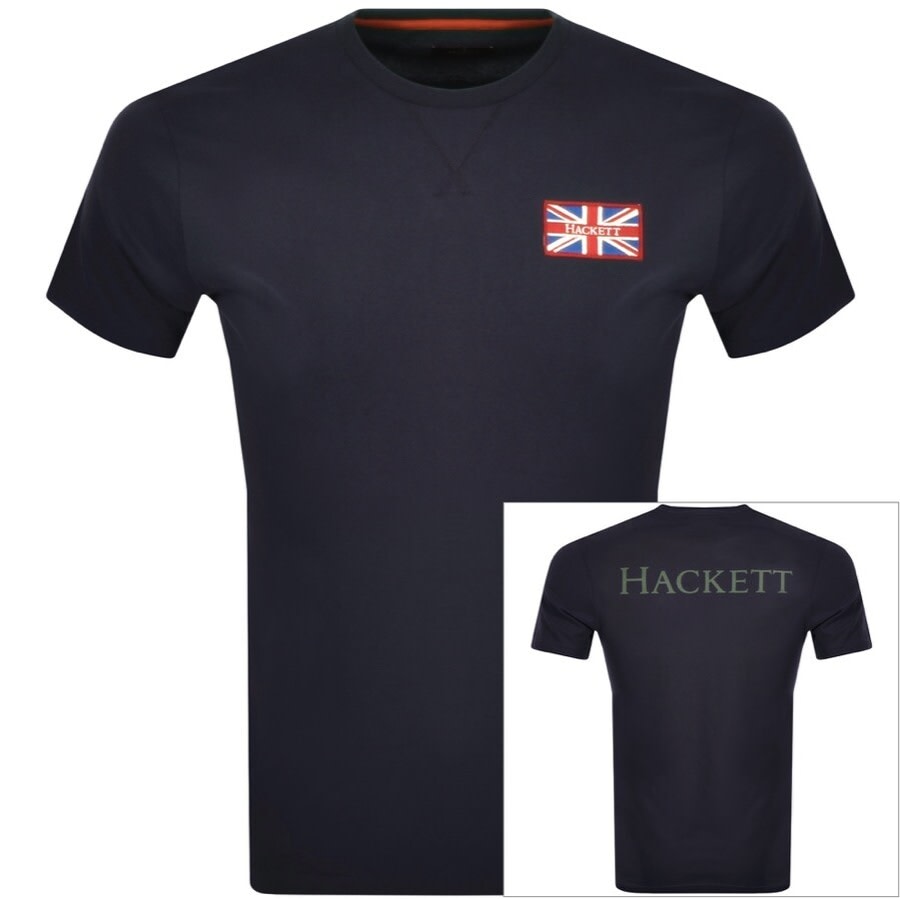 Alternative Image for ProductHackett Badge Logo T Shirt Navy1