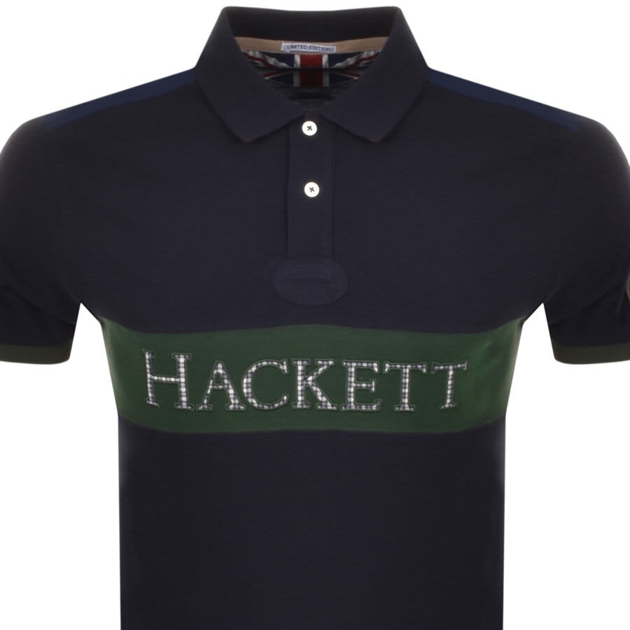 Alternative Image for ProductHackett Chest Panel Polo T Shirt Navy2