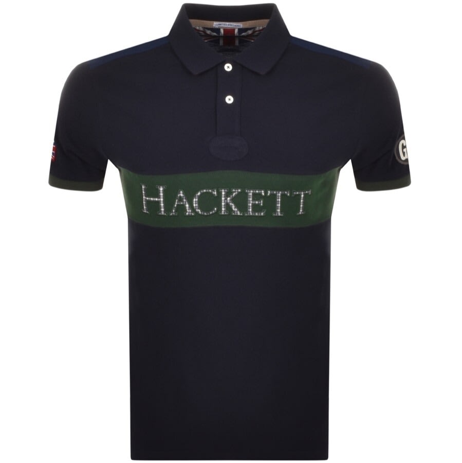 Alternative Image for ProductHackett Chest Panel Polo T Shirt Navy1