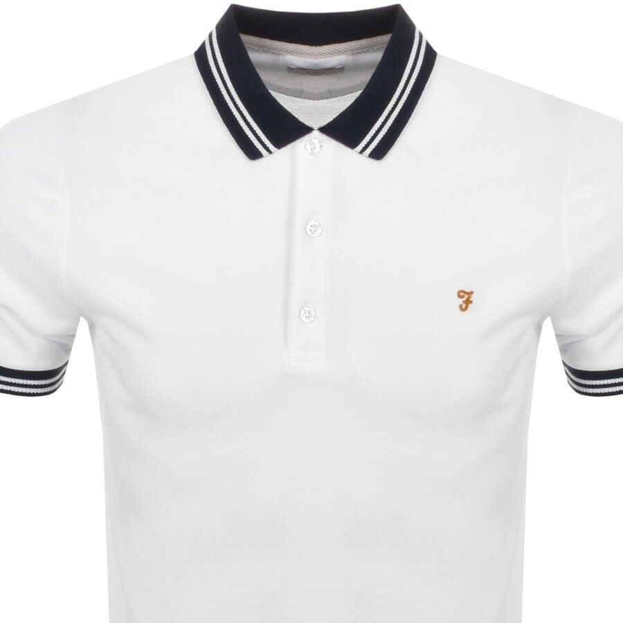 Alternative Image for ProductFarah Vintage Short Sleeve Polo T Shirt White2