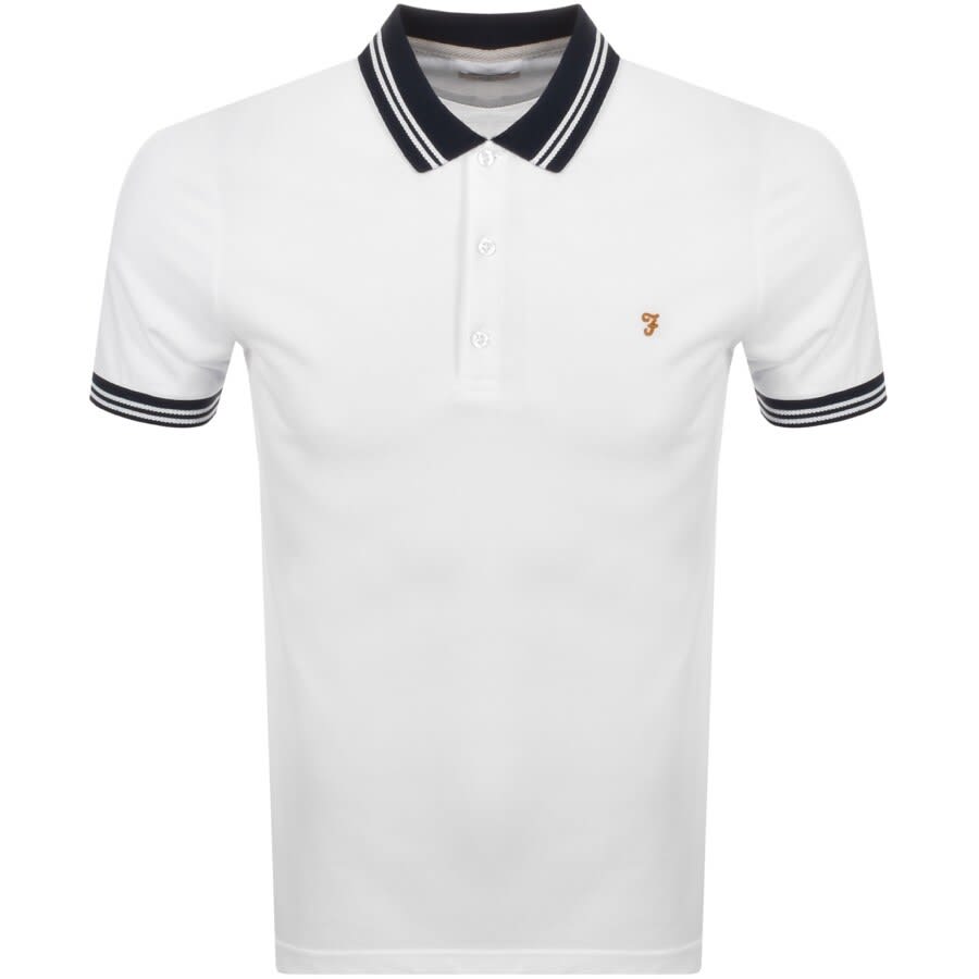 Alternative Image for ProductFarah Vintage Short Sleeve Polo T Shirt White1
