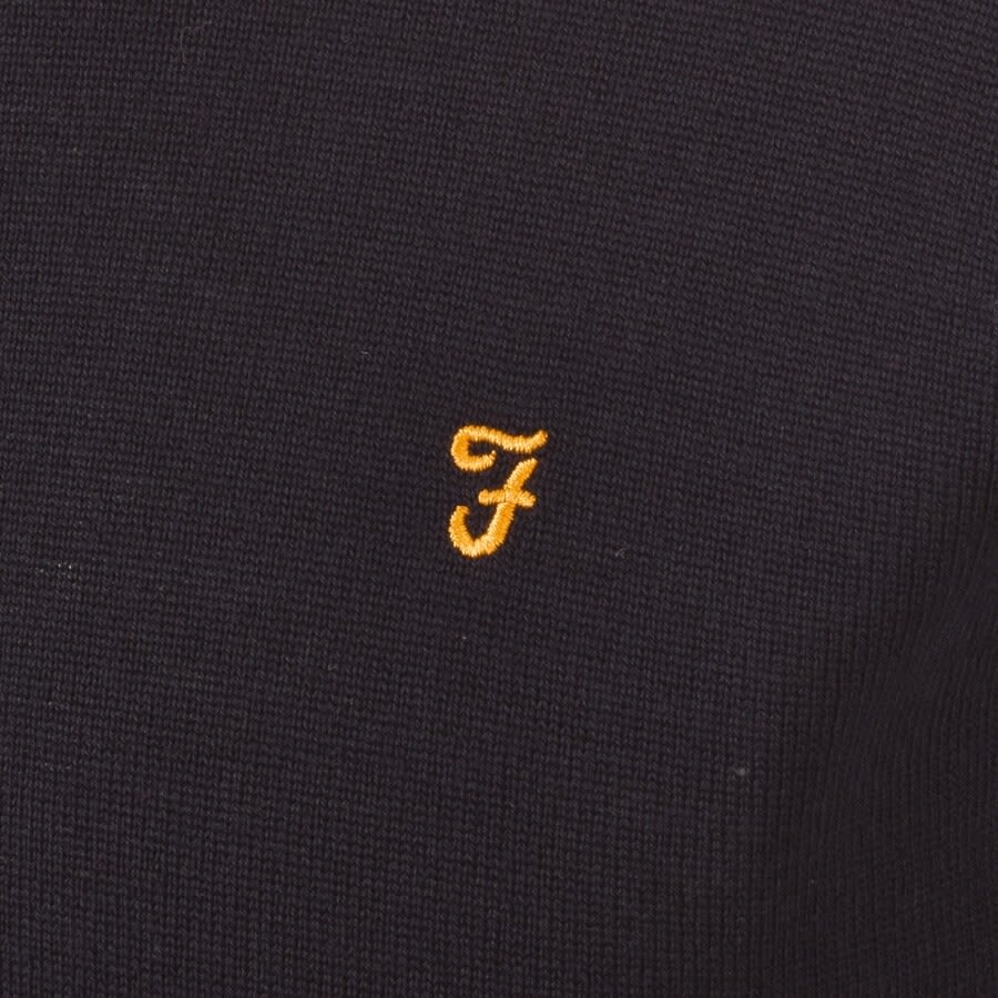 Alternative Image for ProductFarah Vintage Redchurch Half Zip Jumper Navy3