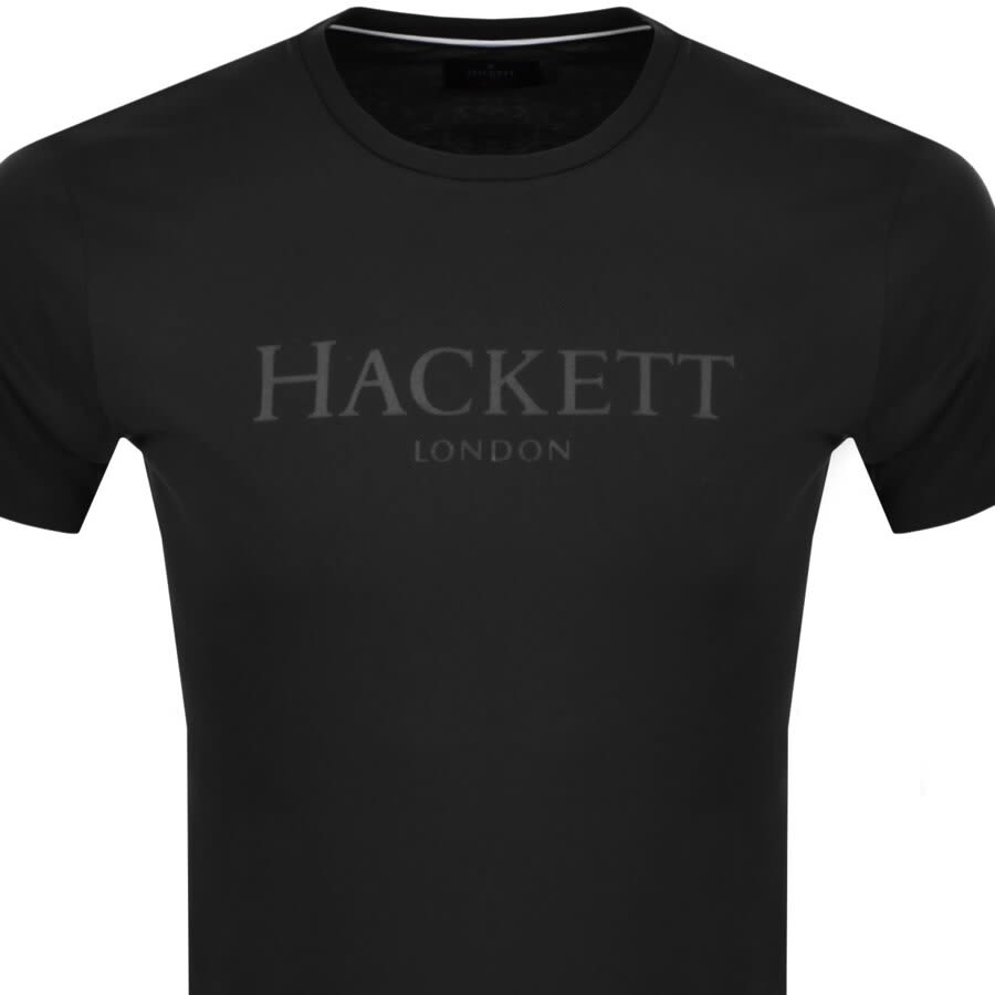 Alternative Image for ProductHackett London Logo T Shirt Black2