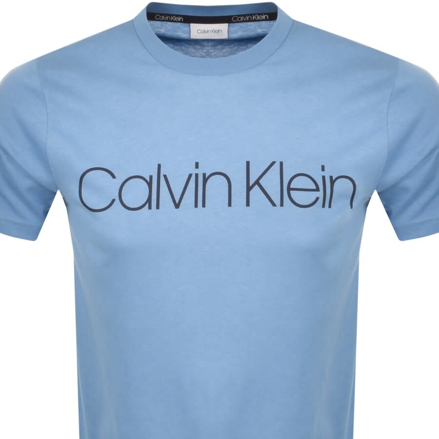 Alternative Image for ProductCalvin Klein Logo T Shirt Blue2