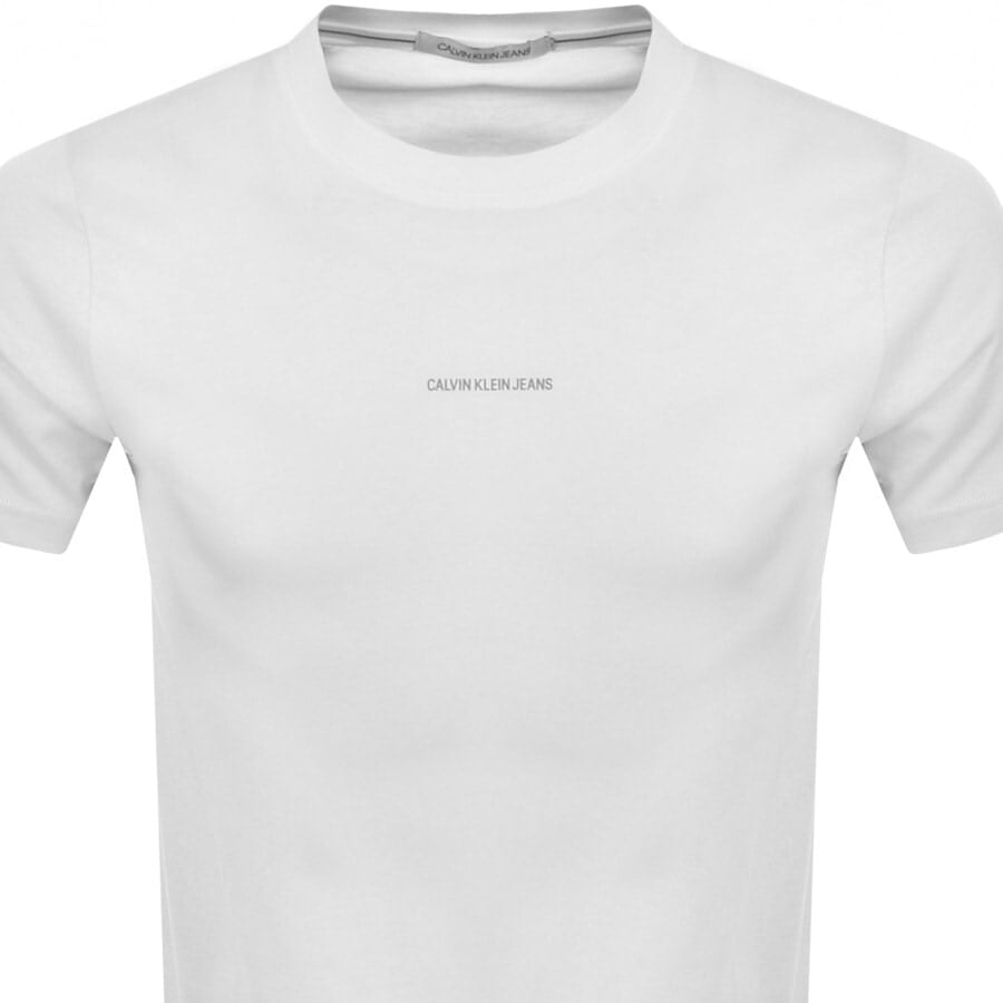 Alternative Image for ProductCalvin Klein Jeans Jacquard T Shirt White2