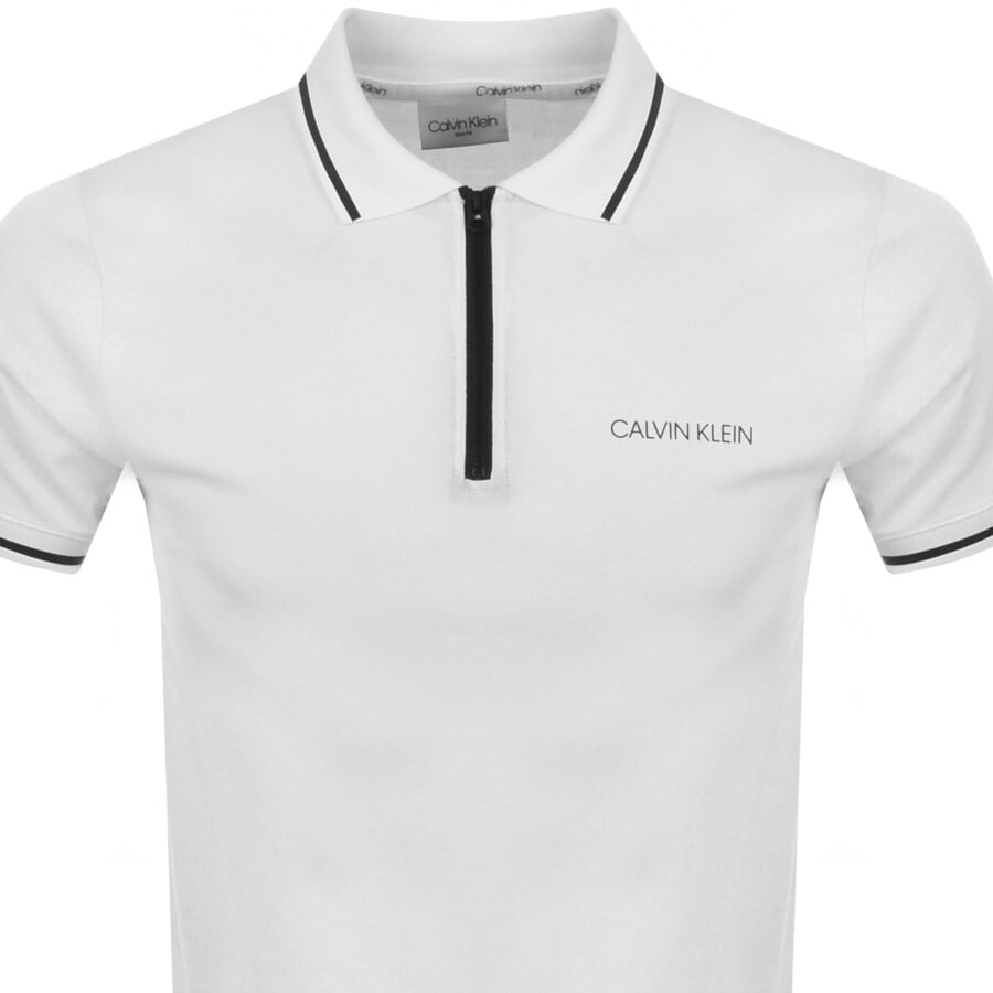 Alternative Image for ProductCalvin Klein Short Sleeved Polo T Shirt White2