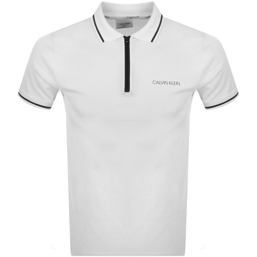 Alternative Image for ProductCalvin Klein Short Sleeved Polo T Shirt White1