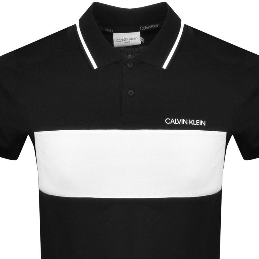 Alternative Image for ProductCalvin Klein Short Sleeved Polo T Shirt Black2