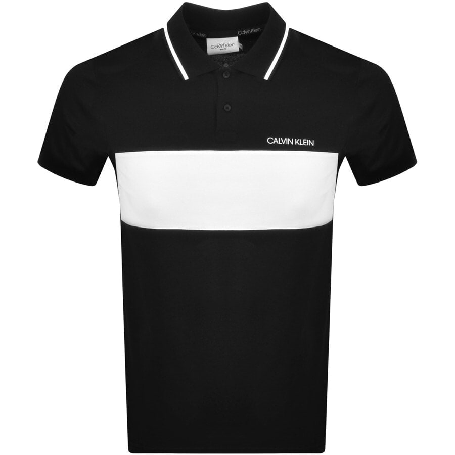 Alternative Image for ProductCalvin Klein Short Sleeved Polo T Shirt Black1