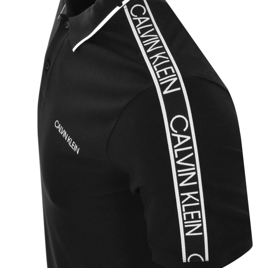 Alternative Image for ProductCalvin Klein Short Sleeved Polo T Shirt Black3