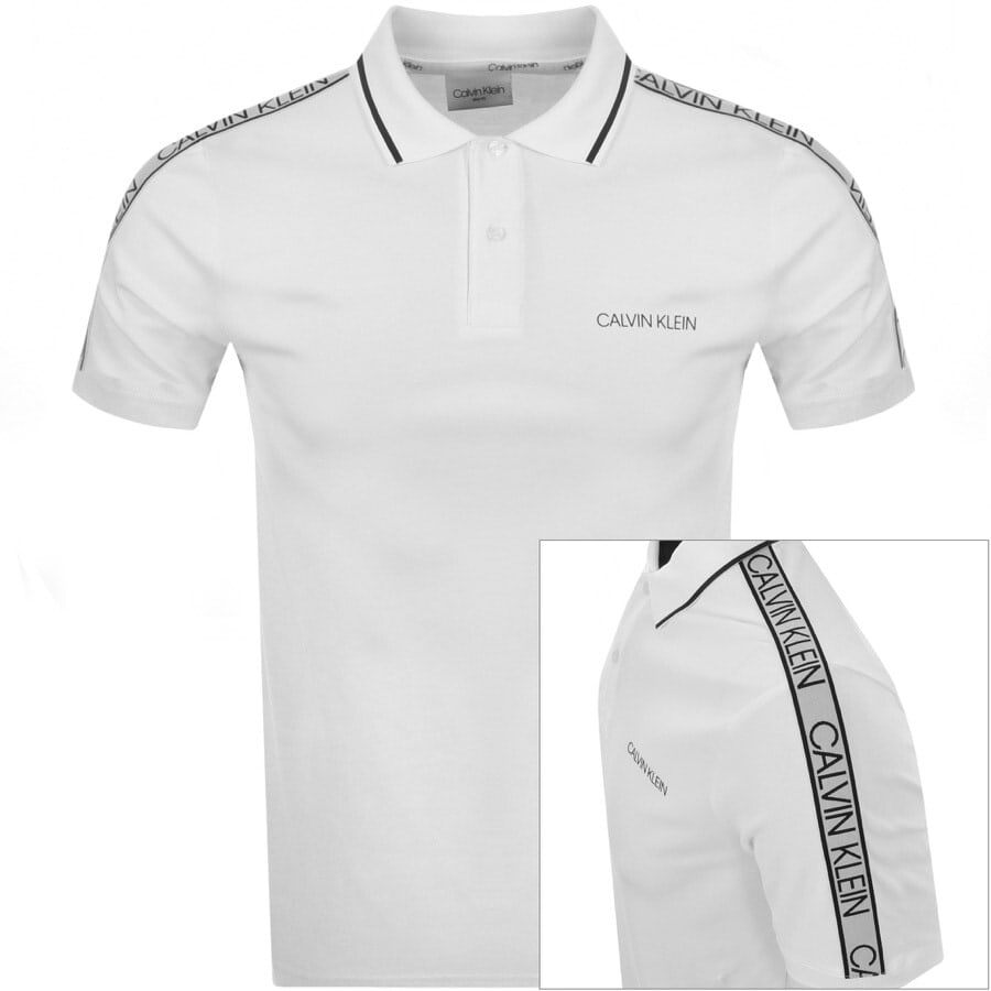 Alternative Image for ProductCalvin Klein Short Sleeved Polo T Shirt White1