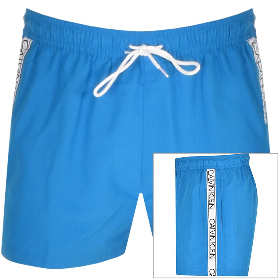 Alternative Image for ProductCalvin Klein Logo Swim Shorts Blue1