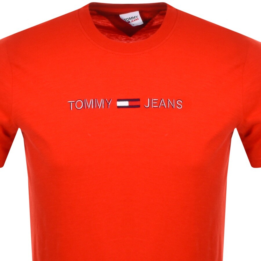 Alternative Image for ProductTommy Jeans Logo T Shirt Red2