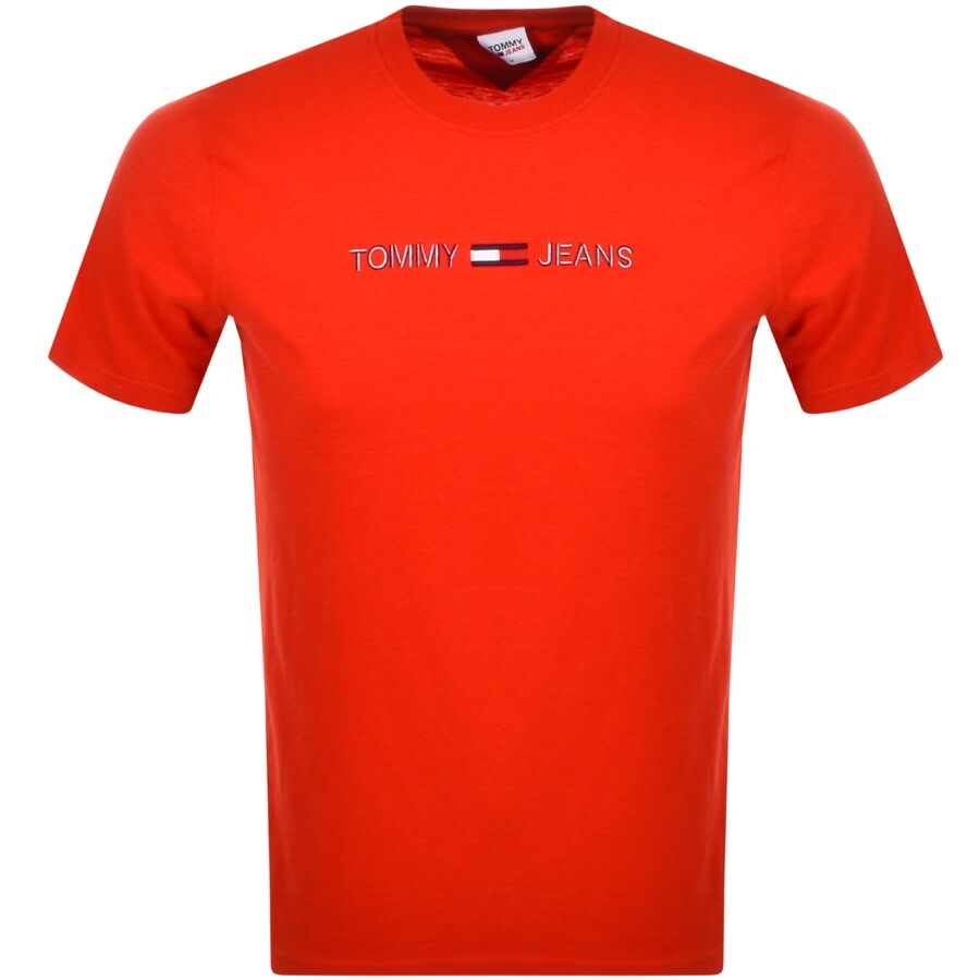 Alternative Image for ProductTommy Jeans Logo T Shirt Red1