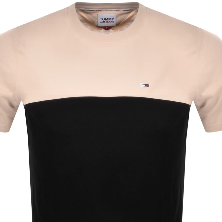 Alternative Image for ProductTommy Jeans Yoke Colourblock T Shirt Black2