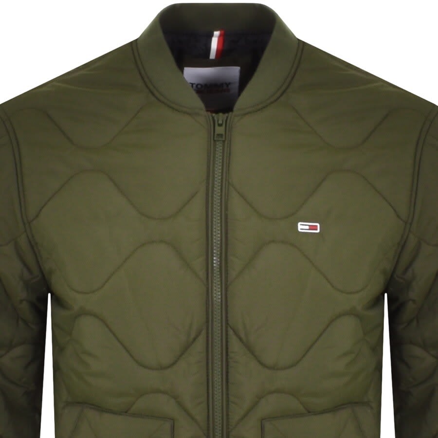 Alternative Image for ProductTommy Jeans Quilted Bomber Jacket Green2