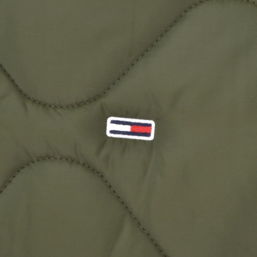 Alternative Image for ProductTommy Jeans Quilted Bomber Jacket Green3