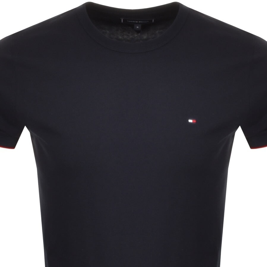 Alternative Image for ProductTommy Hilfiger Cuff Logo T Shirt Navy2