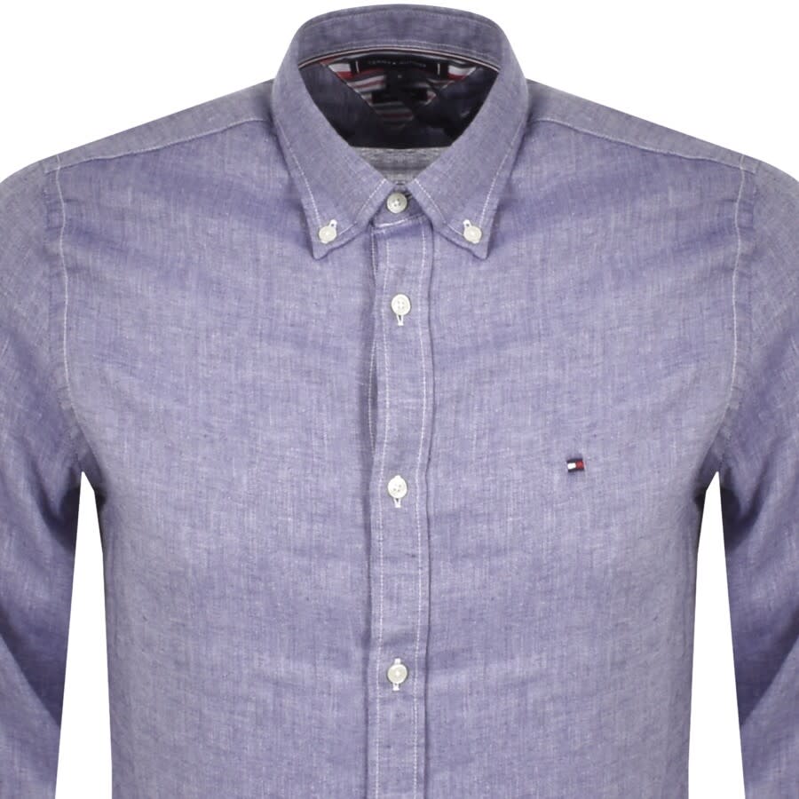 Alternative Image for ProductTommy Hilfiger Slim Long Sleeve Shirt Blue2