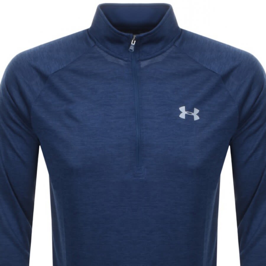 Alternative Image for ProductUnder Armour Half Zip Tech Sweatshirt Blue2