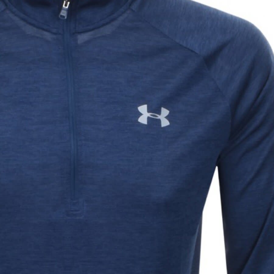 Alternative Image for ProductUnder Armour Half Zip Tech Sweatshirt Blue3