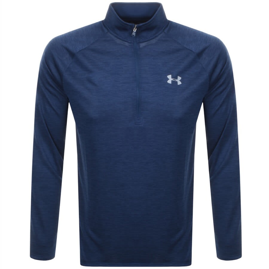 Alternative Image for ProductUnder Armour Half Zip Tech Sweatshirt Blue1