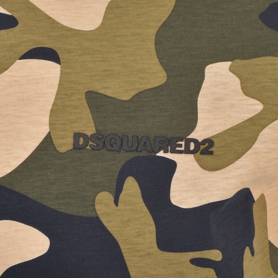 Alternative Image for ProductDSQUARED2 Short Sleeved Camouflage T Shirt Khaki3