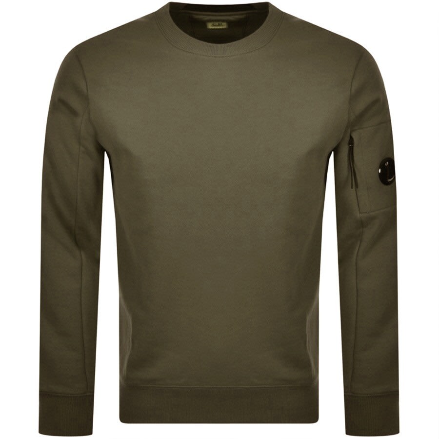 Alternative Image for ProductCP Company Crew Neck Sweatshirt Green1
