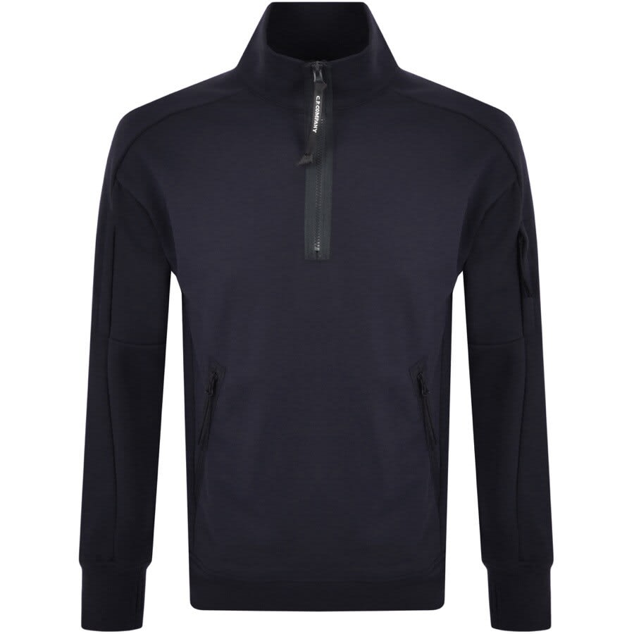 Alternative Image for ProductCP Company Half Zip Sweatshirt Navy1