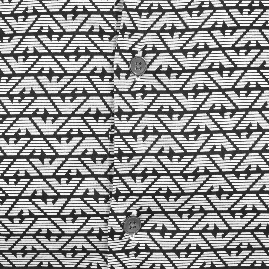 Alternative Image for ProductEmporio Armani Logo Long Sleeve Shirt Black3