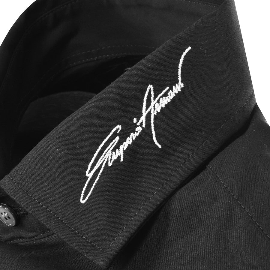Alternative Image for ProductEmporio Armani Logo Long Sleeve Shirt Black3