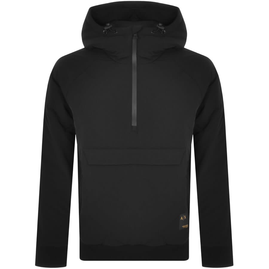 Alternative Image for ProductArmani Exchange Hooded Quilted Jacket Black1