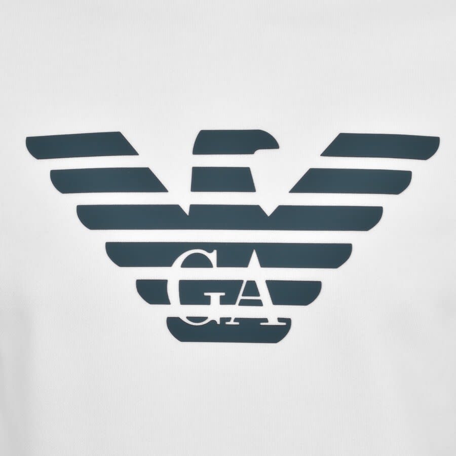 Alternative Image for ProductEmporio Armani Crew Neck Logo Sweatshirt White3