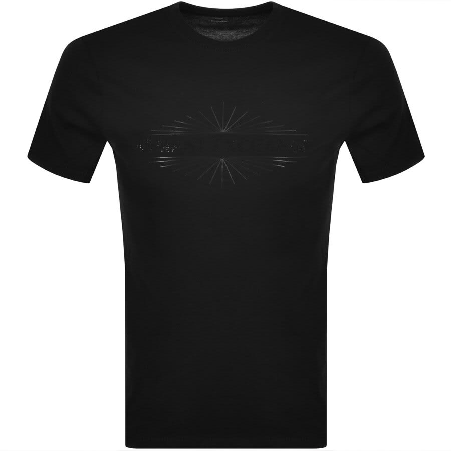 Alternative Image for ProductArmani Exchange Slim Crew Neck Logo T Shirt Black1