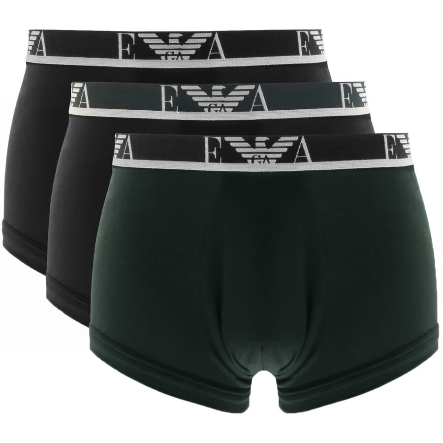 Alternative Image for ProductEmporio Armani Underwear 3 Pack Boxer Trunks Green1