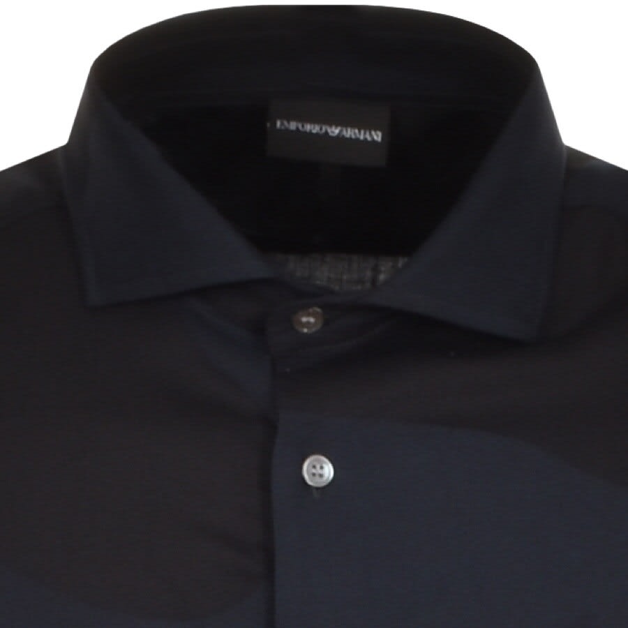 Alternative Image for ProductEmporio Armani Logo Long Sleeve Shirt Navy3