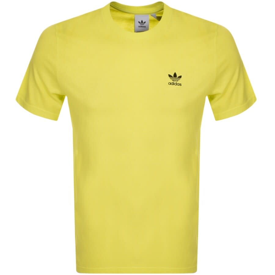 adidas Originals Essential T Shirt Yellow | Mainline Menswear