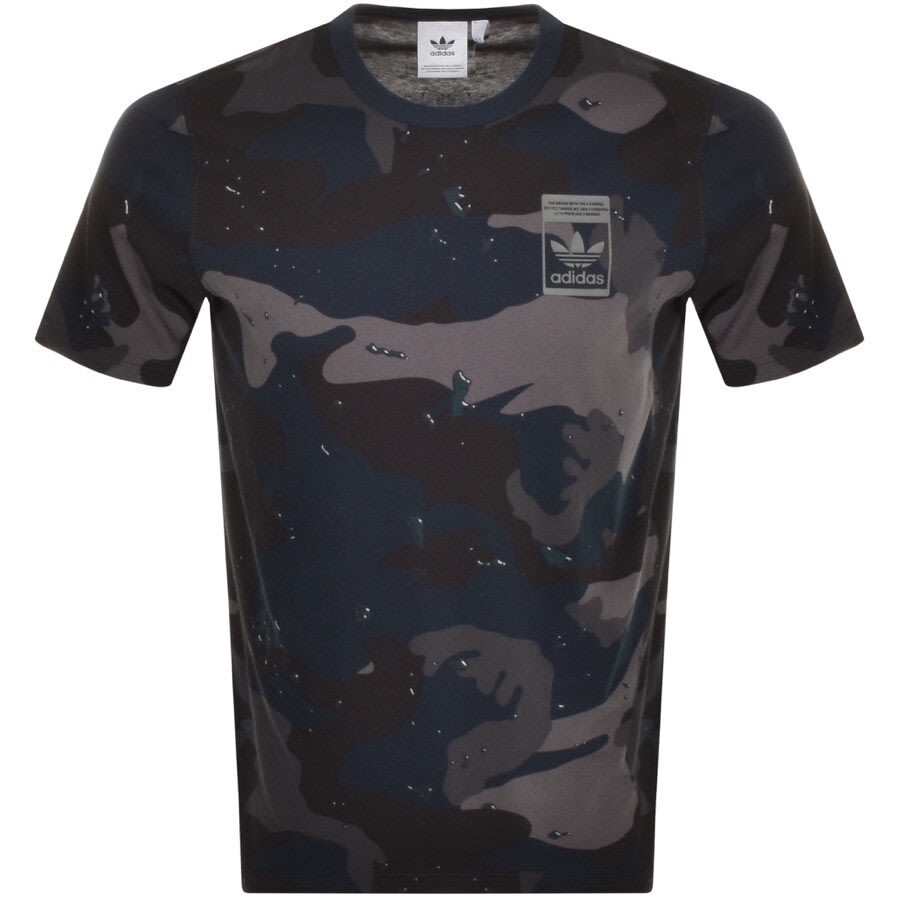 Alternative Image for Productadidas Originals Print T Shirt Navy1