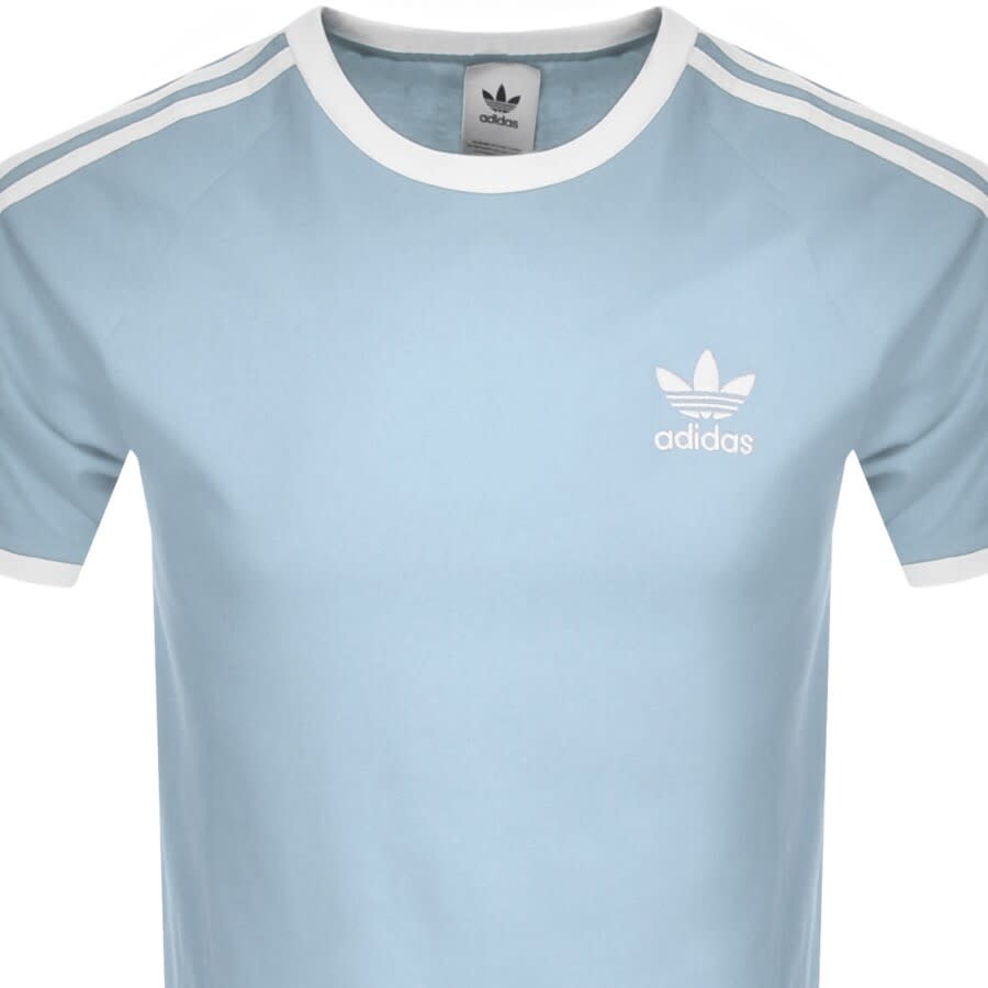 Alternative Image for Productadidas Originals 3 Stripe T Shirt Blue2