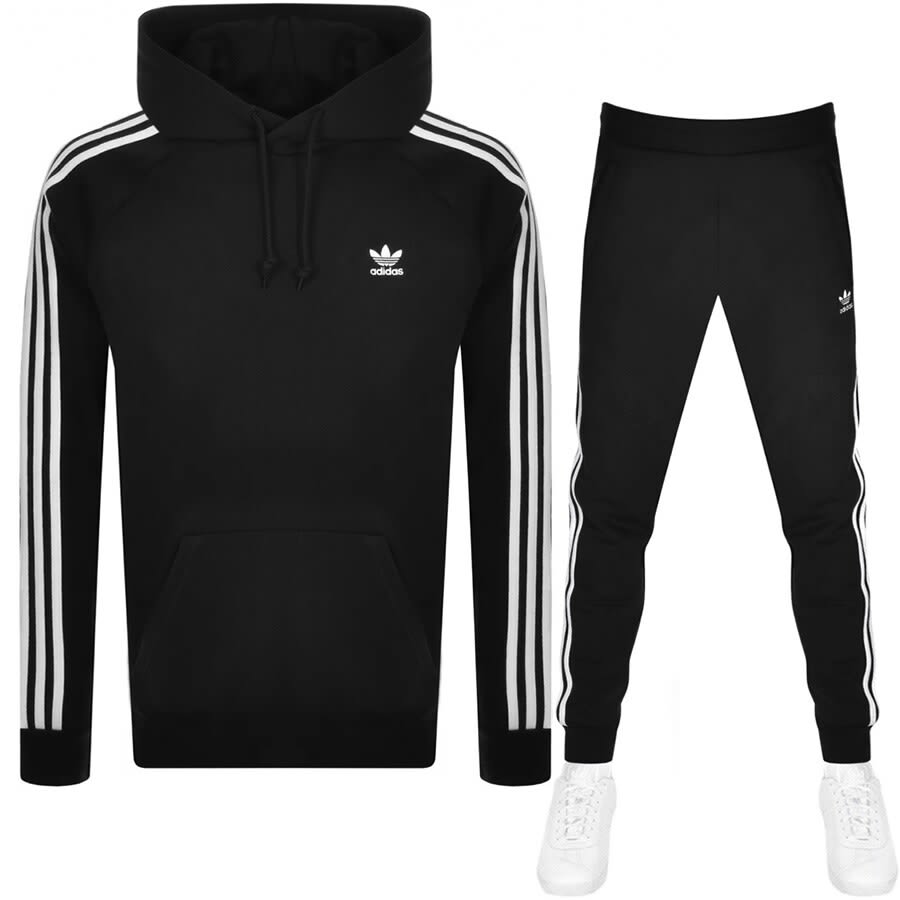 Alternative Image for Productadidas Originals 3 Stripes Tracksuit Black1