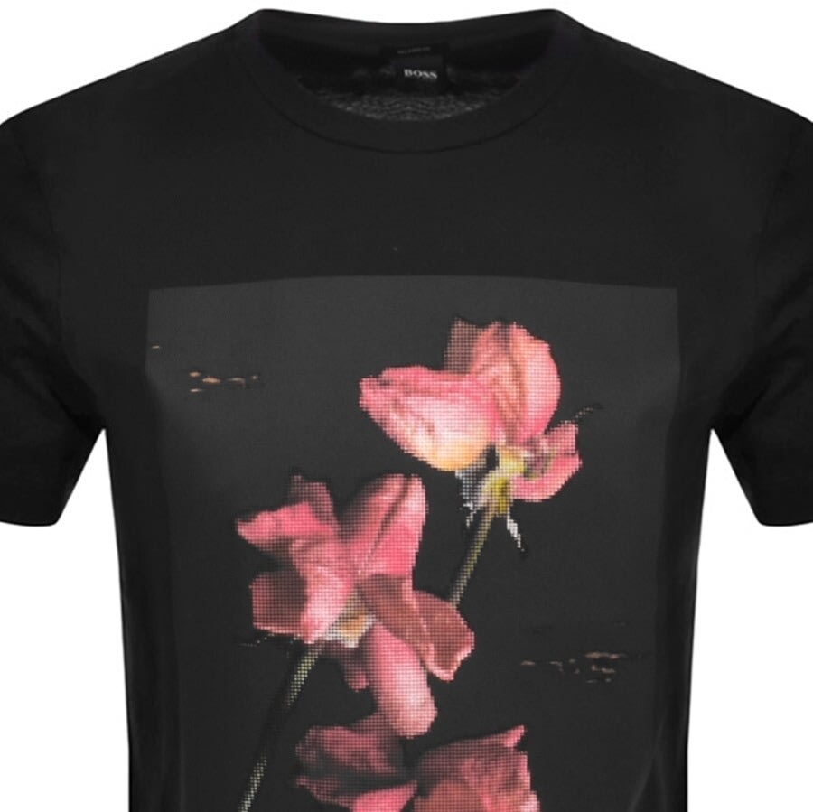 Alternative Image for ProductBOSS Tflower T Shirt Black2