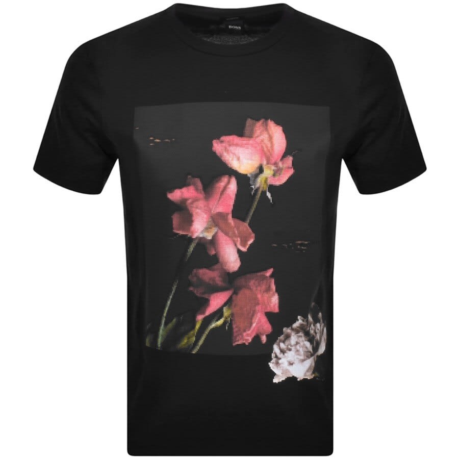 Alternative Image for ProductBOSS Tflower T Shirt Black1