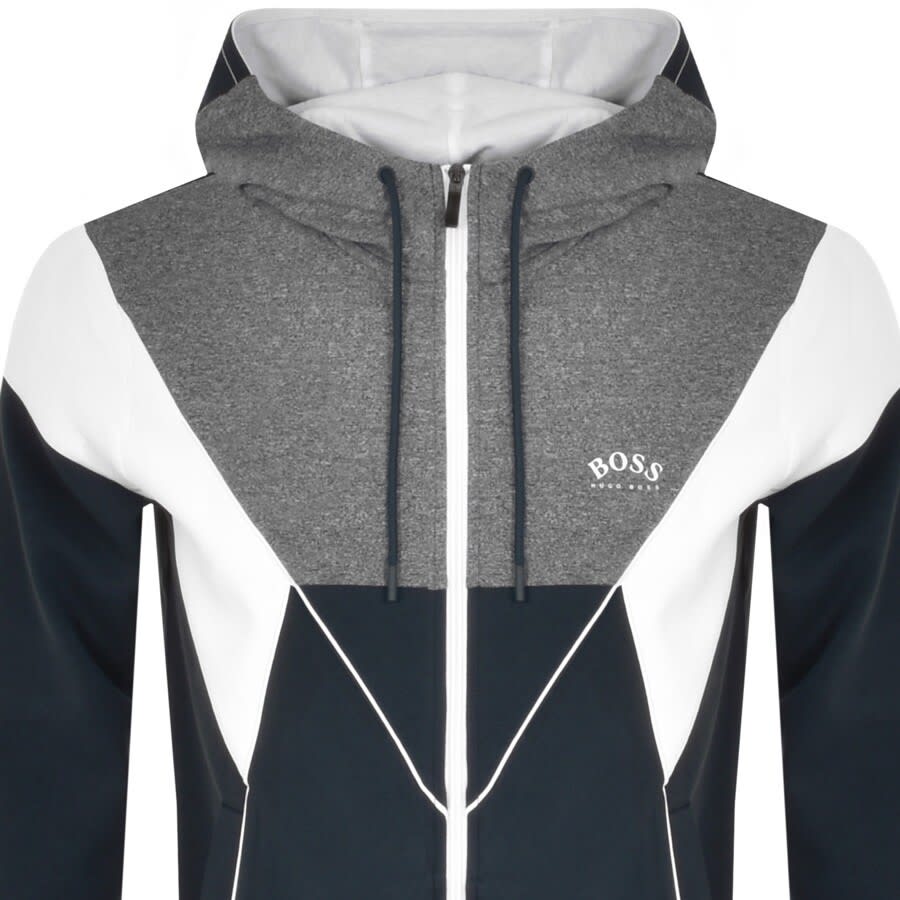 Alternative Image for ProductBOSS Saggy 1 Full Zip Hoodie Navy2