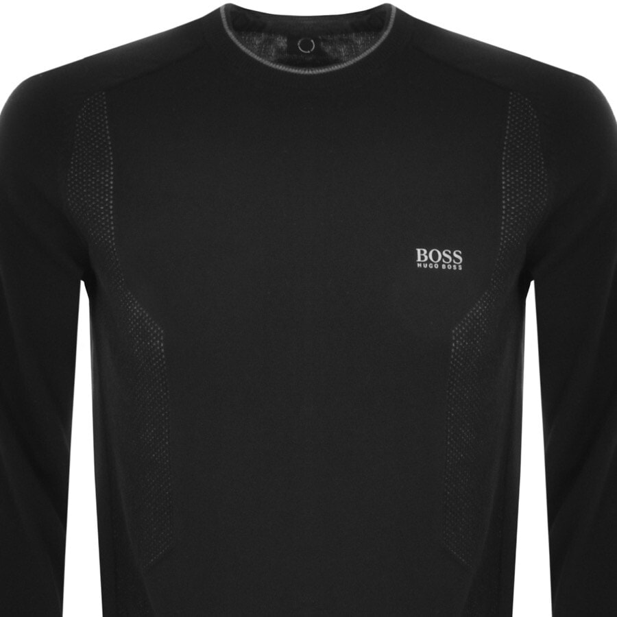 Alternative Image for ProductBOSS Rovan Knitted Jumper Black2
