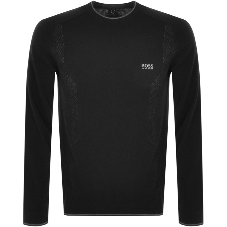 Alternative Image for ProductBOSS Rovan Knitted Jumper Black1