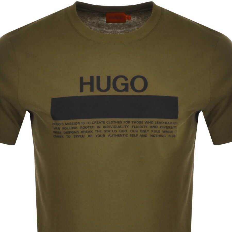 Alternative Image for ProductHUGO Daitai Crew Neck T Shirt Green2